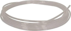 Parker - 1/2" ID x 9/16" OD, 1/32" Wall Thickness, 50' Long, PTFE FEP Tube - Natural, 65 Max psi - Top Tool & Supply