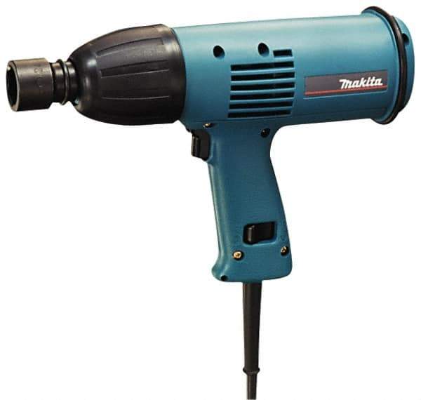 Makita - 1/2" Drive, 150 Ft/Lb Torque, Pistol Grip Handle, 2,200 RPM, Impact Wrench - 3.3 Amps, 120 Volts - Top Tool & Supply