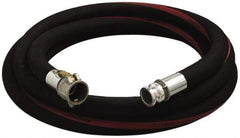 Alliance Hose & Rubber - 3/4" ID x 1.22" OD x 50' OAL, Cam & Groove Petroleum Transfer Hose - 150 Max Working psi, -35 to 200°F, 2" Bend Radius, 3/4" Fitting, Black - Top Tool & Supply