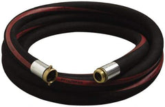 Alliance Hose & Rubber - 3" ID x 3.57" OD x 25' OAL, Male x Female Petroleum Transfer Hose - 150 Max Working psi, -35 to 200°F, 7" Bend Radius, 3" Fitting, Black - Top Tool & Supply