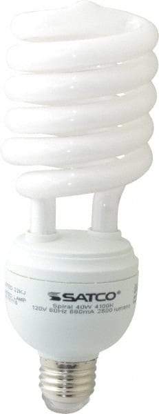 Value Collection - 40 Watt Fluorescent Residential/Office Medium Screw Lamp - 4,100°K Color Temp, 2,600 Lumens, T4, 10,000 hr Avg Life - Top Tool & Supply