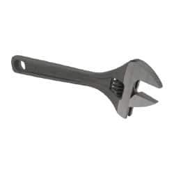 Paramount - 15/16" Jaw Capacity, 6" Standard Adjustable Wrench - Chrome Vanadium Steel, Black Finish - Top Tool & Supply