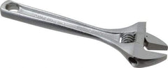 Paramount - 15/16" Jaw Capacity, 6" Standard Adjustable Wrench - Chrome Vanadium Steel, Chrome Finish - Top Tool & Supply