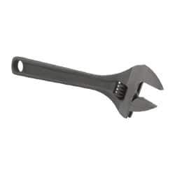 Paramount - 1-5/16" Jaw Capacity, 10" Standard Adjustable Wrench - Chrome Vanadium Steel, Black Finish - Top Tool & Supply