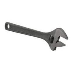 Paramount - 1-1/2" Jaw Capacity, 12" Standard Adjustable Wrench - Chrome Vanadium Steel, Black Finish - Top Tool & Supply