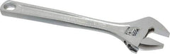 Paramount - 1-1/2" Jaw Capacity, 12" Standard Adjustable Wrench - Chrome Vanadium Steel, Chrome Finish - Top Tool & Supply