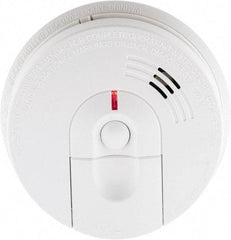 Kidde - 5.6 Inch Diameter, AC Wire In 120 Volt Smoke Alarm - 85 dB Decibel Rating, 9V Battery Included, Wall or Ceiling Mount, Tamper Resistant, Interconnectable - Top Tool & Supply