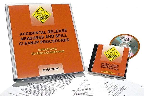 Marcom - Accidental Release Measures and Spill Cleanup Procedures, Multimedia Training Kit - 45 min Run Time CD-ROM, English & Spanish - Top Tool & Supply