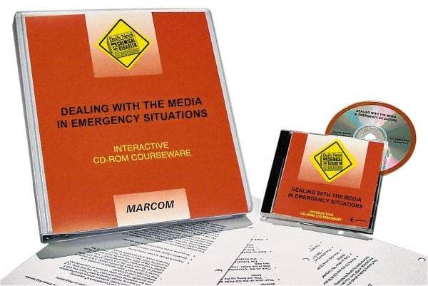 Marcom - Dealing with the Media in Emergency Situations, Multimedia Training Kit - 45 min Run Time CD-ROM, English & Spanish - Top Tool & Supply