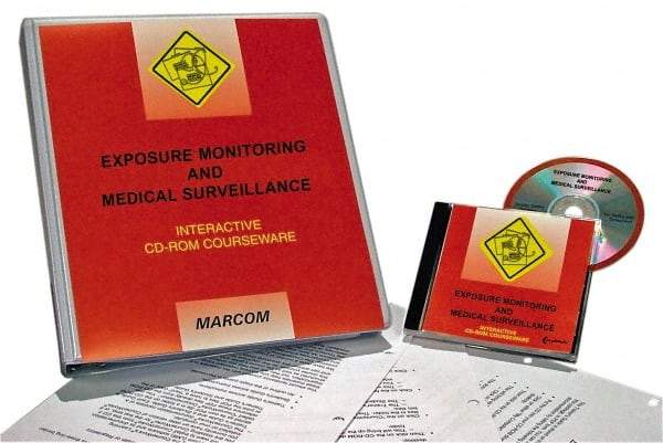 Marcom - Exposure Monitoring & Medical Surveillance, Multimedia Training Kit - 45 min Run Time CD-ROM, English & Spanish - Top Tool & Supply