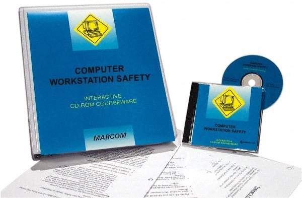 Marcom - Computer Workstation Safety, Multimedia Training Kit - 45 min Run Time CD-ROM, English & Spanish - Top Tool & Supply