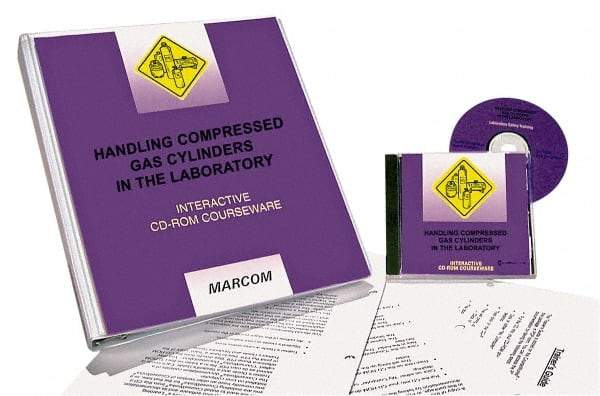 Marcom - Handling Compressed Gas Cylinders in the Laboratory, Multimedia Training Kit - 45 min Run Time CD-ROM, English & Spanish - Top Tool & Supply