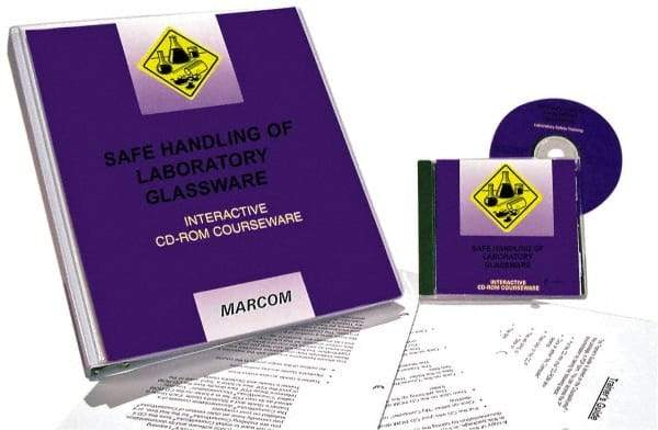 Marcom - Safe Handling of Laboratory Glassware, Multimedia Training Kit - 45 min Run Time CD-ROM, English & Spanish - Top Tool & Supply