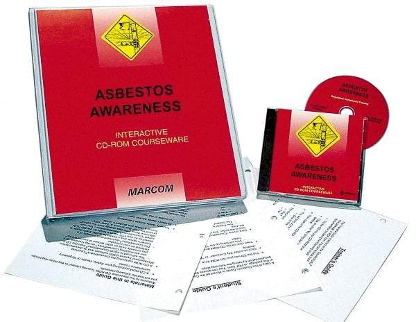 Marcom - Asbestos Awareness, Multimedia Training Kit - 45 min Run Time CD-ROM, English & Spanish - Top Tool & Supply