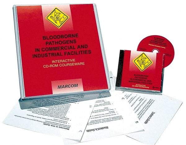 Marcom - Bloodborne Pathogens in Commercial and Industrial Facilities, Multimedia Training Kit - 45 min Run Time CD-ROM, English & Spanish - Top Tool & Supply