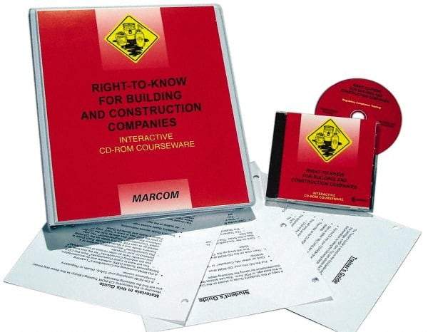 Marcom - Right to Know, Multimedia Training Kit - 45 min Run Time CD-ROM, English & Spanish - Top Tool & Supply