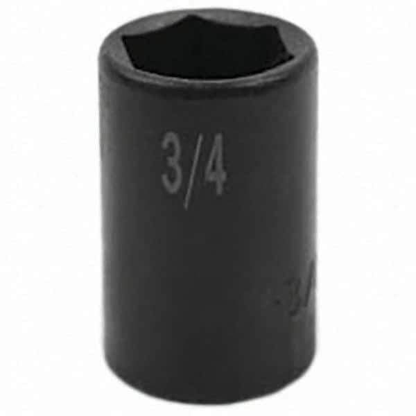 SK - Impact Socket - 3/8"DR 6PT 3/4" SEMI-DEEP IMPACT SOCKET - Top Tool & Supply