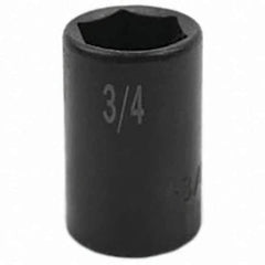 SK - Impact Socket - 3/8"DR 6PT 3/4" SEMI-DEEP IMPACT SOCKET - Top Tool & Supply