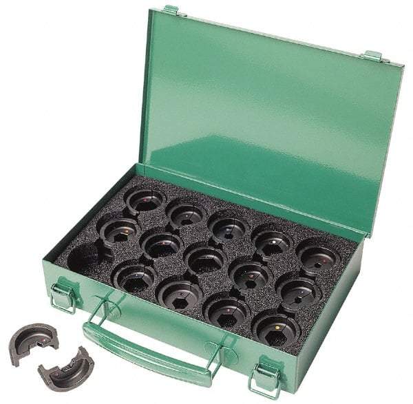 Greenlee - 8 AWG - 2/0 AWG Crimping Die Set - Use with Mfr's # EK410L11 - Top Tool & Supply