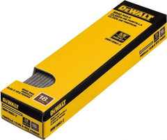 DeWALT - 18 Gauge 1" Long Finishing Nails for Power Nailers - Steel, Bright Finish, Smooth Shank, Straight Stick Collation, Brad Head, Chisel Point - Top Tool & Supply