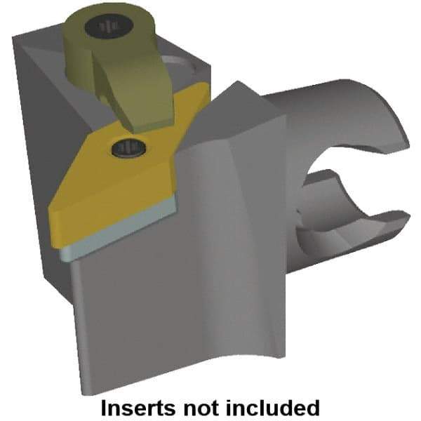 Kennametal - Right Hand Cut, Size KM20, VN.. Insert Compatiblity, Modular Turning & Profiling Cutting Unit Head - 12.5mm Ctr to Cutting Edge, 30mm Head Length, Series KM Mini - Top Tool & Supply