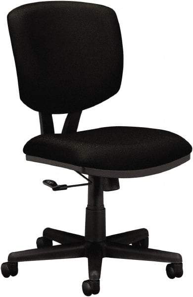 Hon - 40" High Task Chair - 25-3/4" Wide x 25-3/4" Deep, 100% Polyester Seat, Black - Top Tool & Supply