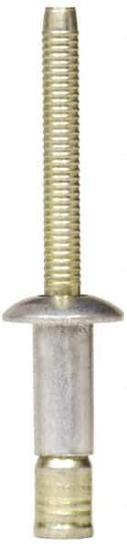 RivetKing - Size 810 Dome Head Stainless Steel Structural with Locking Stem Blind Rivet - Stainless Steel Mandrel, 0.08" to 5/8" Grip, 0.53" Head Diam, 0.257" to 0.261" Hole Diam, 0.87" Length Under Head, 1/4" Body Diam - Top Tool & Supply