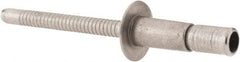 RivetKing - Size 64 Dome Head Stainless Steel Structural with Locking Stem Blind Rivet - Stainless Steel Mandrel, 0.062" to 0.27" Grip, 0.4" Head Diam, 0.194" to 0.204" Hole Diam, 0.416" Length Under Head, 3/16" Body Diam - Top Tool & Supply