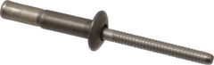 RivetKing - Size 67 Dome Head Stainless Steel Structural with Locking Stem Blind Rivet - Stainless Steel Mandrel, 0.062" to 0.437" Grip, 0.4" Head Diam, 0.194" to 0.204" Hole Diam, 0.577" Length Under Head, 3/16" Body Diam - Top Tool & Supply