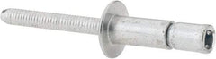 RivetKing - Size 86 Dome Head Steel Structural with Locking Stem Blind Rivet - Steel Mandrel, 0.08" to 3/8" Grip, 0.53" Head Diam, 0.257" to 0.261" Hole Diam, 0.556" Length Under Head, 1/4" Body Diam - Top Tool & Supply