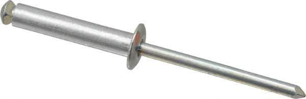 RivetKing - Dome Head Aluminum Peel Blind Rivet - Steel Mandrel, 0.157" to 0.69" Grip, 0.315" Head Diam, 0.165" Max Hole Diam, 0.787 to 0.826" Length Under Head, 5/32" Body Diam - Top Tool & Supply