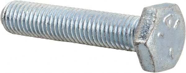 Made in USA - 1/4-28 UNF, 1-1/4" Length Under Head Hex Head Cap Screw - Top Tool & Supply