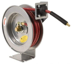 PRO-SOURCE - 33' Spring Retractable Hose Reel - 300 psi, Hose Included - Top Tool & Supply