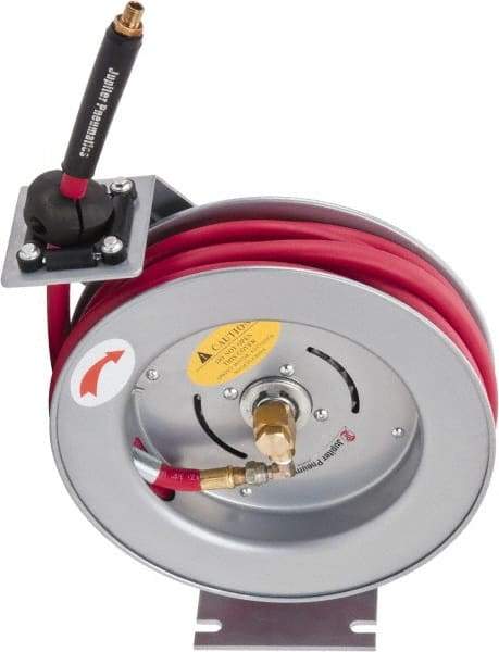 PRO-SOURCE - 35' Spring Retractable Hose Reel - 300 psi, Hose Included - Top Tool & Supply