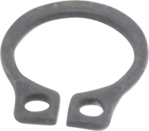 Value Collection - 0.23" Groove Diam, 1/4" Shaft Diam, Phosphate Spring Steel, Snap External Retaining Rings - 0.029" Groove Width, 0.025" Ring Thickness - Top Tool & Supply