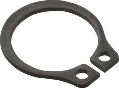 Value Collection - 0.352" Groove Diam, 3/8" Shaft Diam, Phosphate Spring Steel, Snap External Retaining Rings - 0.029" Groove Width, 0.025" Ring Thickness - Top Tool & Supply