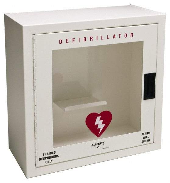 Allegro - Metal Defibrillator Case - 20-1/4 Inch Wide x 20-1/4 Inch High x 9-1/4 Inch Deep, Wall Mount - Top Tool & Supply