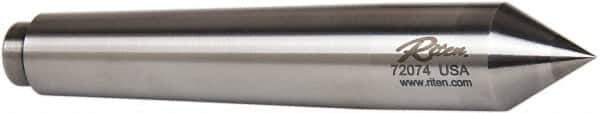 Riten - 7/8" Head Diam, Carbide-Tipped Steel Standard Point Half Dead Center - Jarno 7 Taper, 7/8" Point Diam, 1-3/16" Point Length, 5-1/4" OAL - Top Tool & Supply