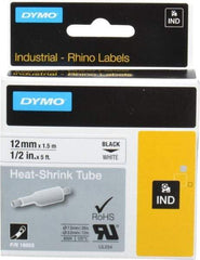 Dymo - 60" Long, White Heat Shrinkable Polyolefin Heat Shrink Tubing - For RhinoPRO 3000 - Top Tool & Supply