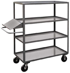 Jamco - 3,000 Lb Capacity, 24" Wide x 60" Long x 60" High Order Picking Cart - 4 Shelf, Steel - Top Tool & Supply