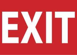 NMC - Exit, Plastic Exit Sign - 14" Wide x 10" High - Top Tool & Supply