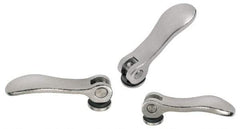 KIPP - M6 x 1.0, 0.59" Hub Diam, Stainless Steel Adjustable Clamping Handle - Top Tool & Supply