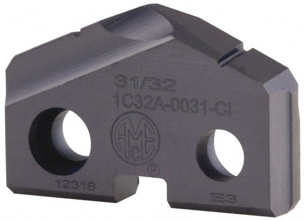 Allied Machine and Engineering - 13mm Diam 132° Seat Size 0 Spade Drill Insert - Top Tool & Supply