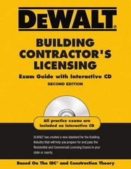 DeWALT - Building Contractors Licensing Exam Guide with CD-ROM Publication with CD-ROM, 2nd Edition - by American Contracotrs Exam Services, Pal Publications, 2008 - Top Tool & Supply