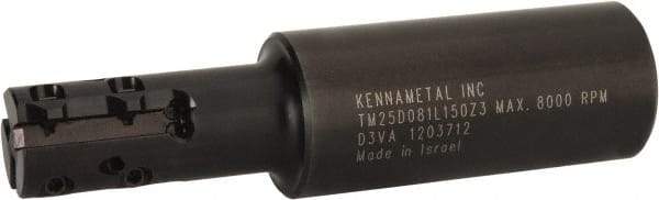 Kennametal - 0.81" Cut Diam, 1-1/2" Max Depth of Cut, 1" Shank Diam, Internal/External Indexable Thread Mill - Insert Style TM25.., 3 Inserts, Toolholder Style TM, 3.9" OAL - Top Tool & Supply