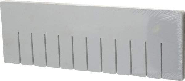 Quantum Storage - 17.4" Wide x 6" High, Gray Bin Divider - Use with DG93060 - Top Tool & Supply