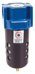 Coilhose Pneumatics - 3/8" Port Coalescing Filter - Aluminum Bowl, 0.3 Micron Rating, 7-1/2" High - Top Tool & Supply