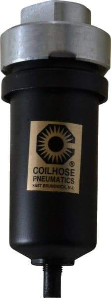 Coilhose Pneumatics - Filter Mechanical Drain with Metal Bowl - 5-3/4" High x 2-1/8" Wide, For Use with Compressor Tanks, Filters, Drop Legs, Coolers & Dryers - Top Tool & Supply