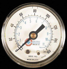 Coilhose Pneumatics - FRL Heavy-Duty Pressure Gage - Use with F/R/L - Top Tool & Supply