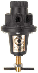 Coilhose Pneumatics - 1 NPT Port, 160 CFM, Cast Aluminum Heavy-Duty T-Handle Regulator - 0 to 125 psi Range, 250 Max psi Supply Pressure, 1/4" Gauge Port Thread, 5" Wide x 8-1/2" High - Top Tool & Supply